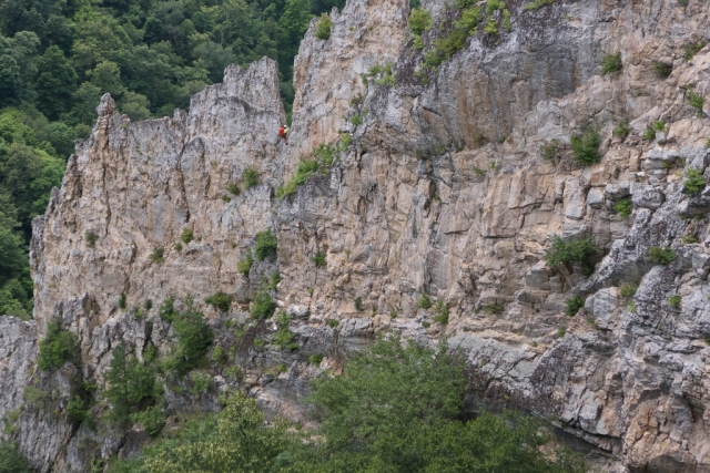 Pared con via ferrata